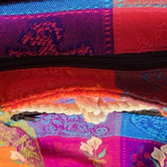 Vibrant Patchwork Satchel Bag - Picture 5 of 11